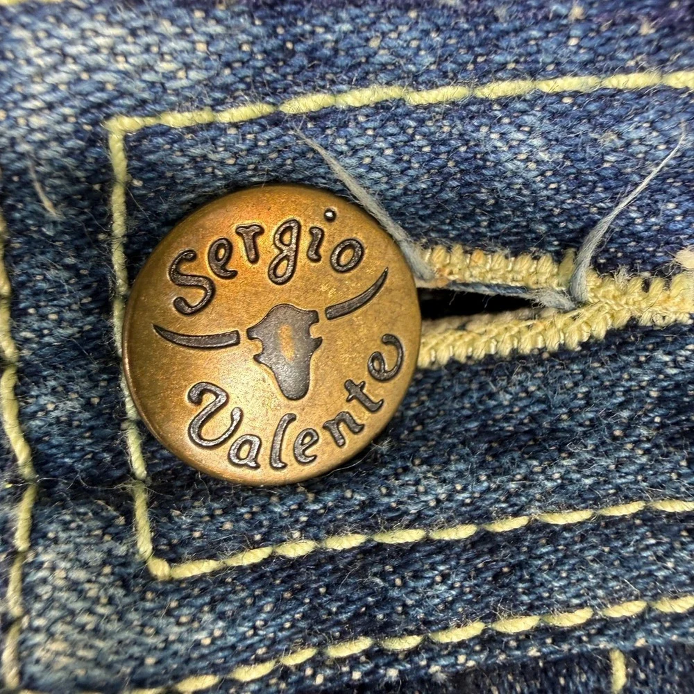 Sergio Valente Jeans Mens 38x36 Blue Indigo Bootcut Western Cowboy Vintage 90s